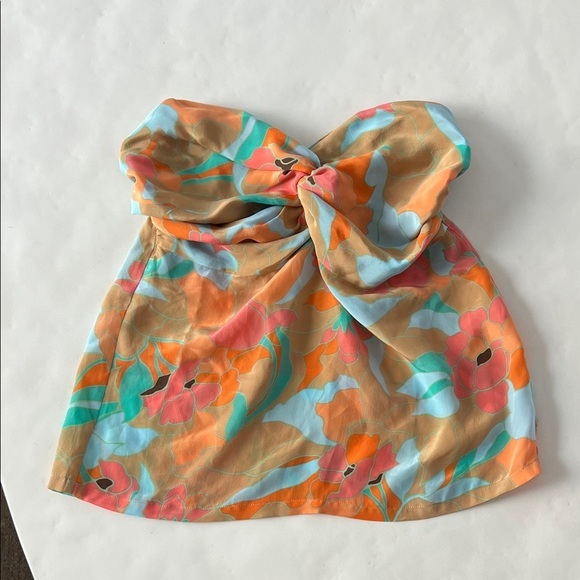 Victoria's Secret Tops - Vintage Victoria's Secret Y2K 100% Silk Strapless Floral Tube Top (2005) Medium